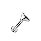 Soft Triangle Titanium Flatback Stud