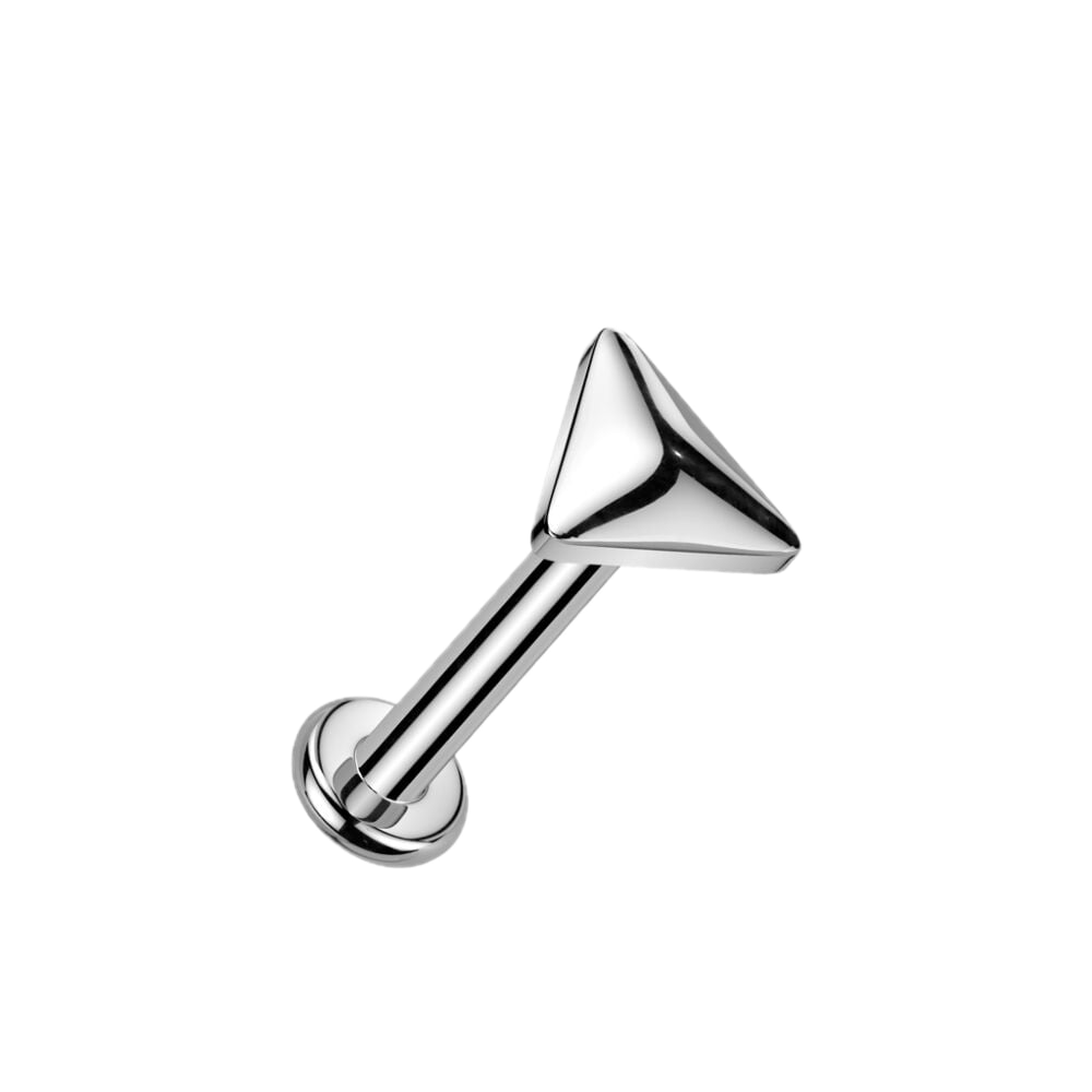 Soft Triangle Titanium Flatback Stud