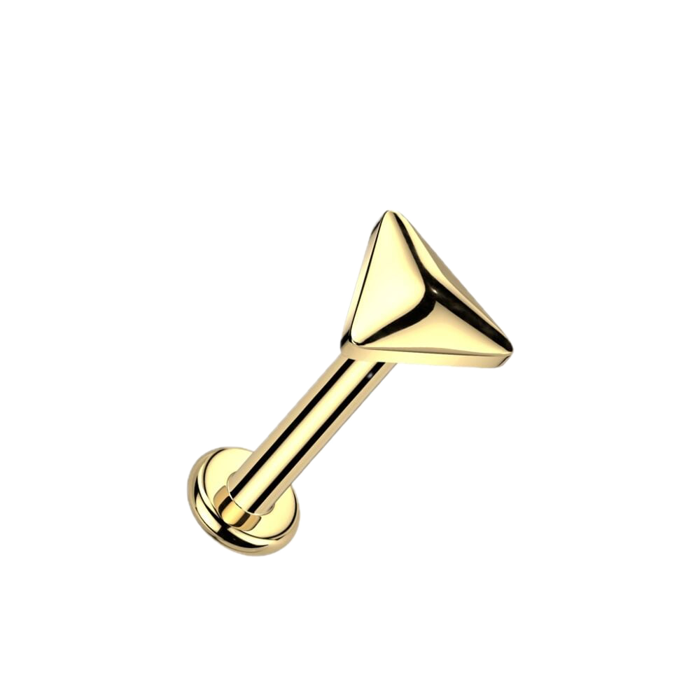 Soft Triangle Titanium Flatback Stud