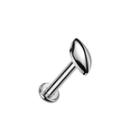 Soft Marquise Titanium Flatback Stud