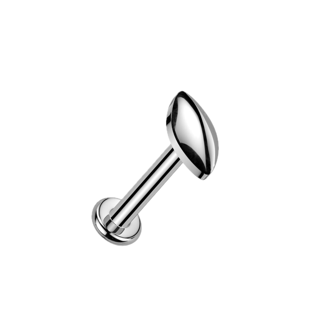 Soft Marquise Titanium Flatback Stud