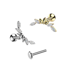 Little Wings Titanium Flatback Stud