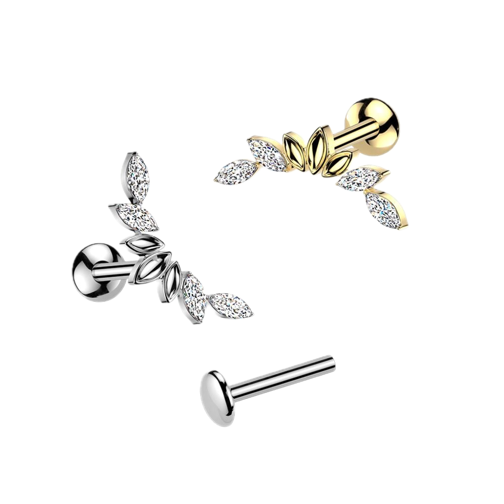 Little Wings Titanium Flatback Stud