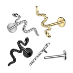 Slither Titanium Flatback Stud