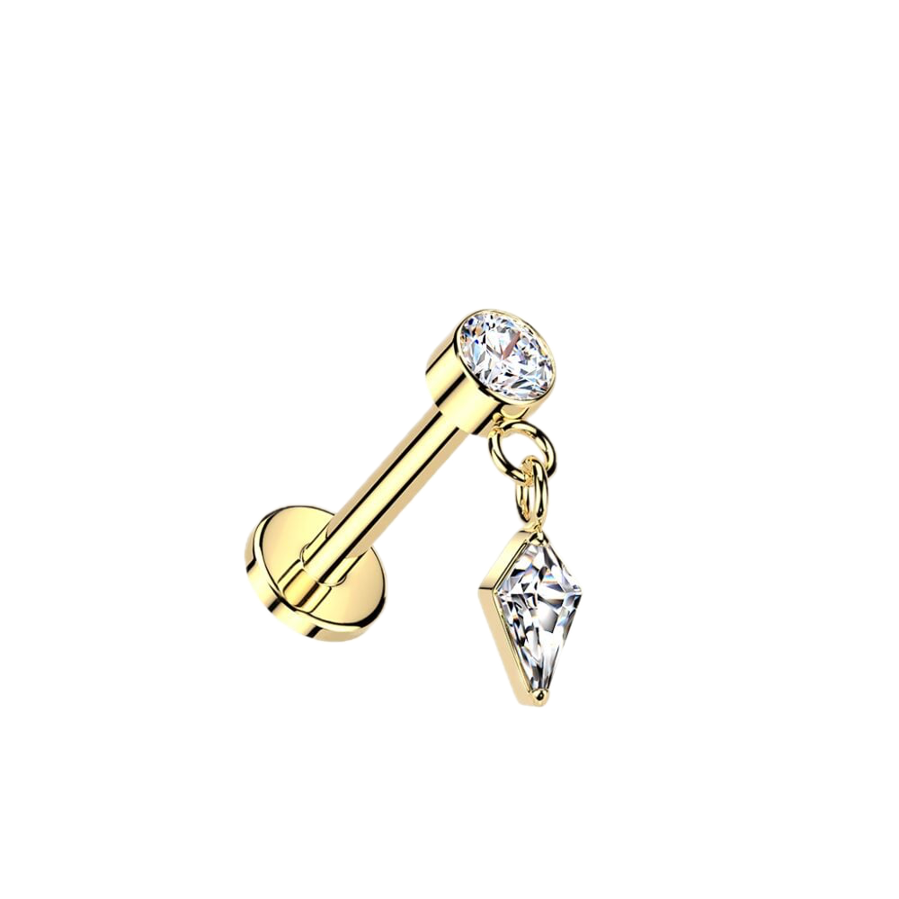 Kite Charm Titanium Flatback Stud