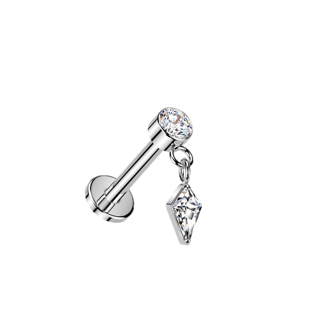 Kite Charm Titanium Flatback Stud