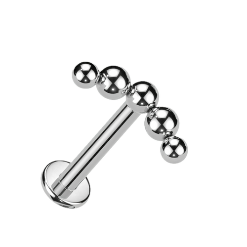 Bubble Row Titanium Flatback Stud
