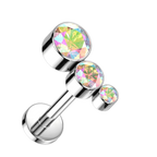 Sparkle Trio Titanium Flatback Stud