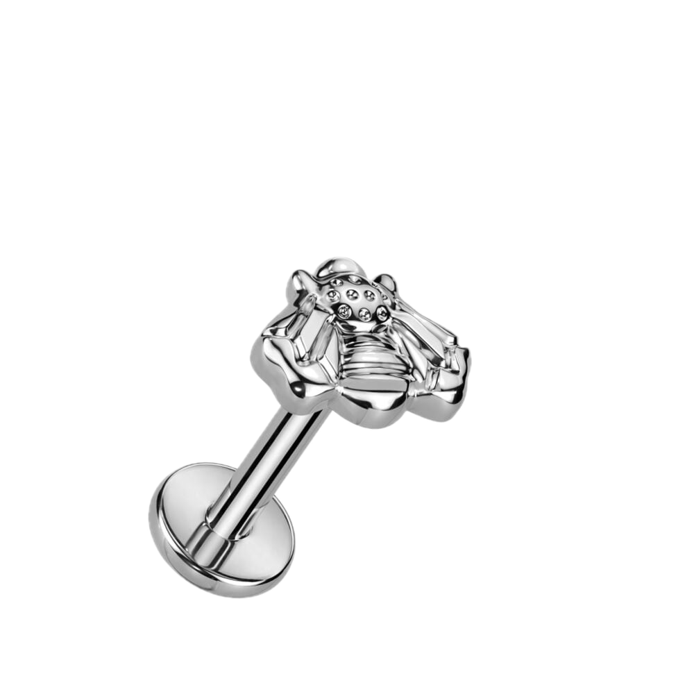 Buzzy Bee Titanium Flatback Stud