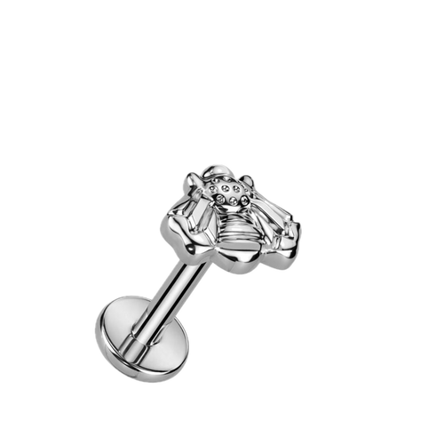 Buzzy Bee Titanium Flatback Stud