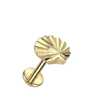 Seashell Titanium Flatback Stud