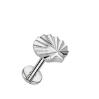 Seashell Titanium Flatback Stud