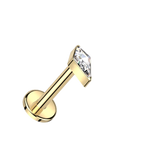 Spearhead Titanium Flatback Stud