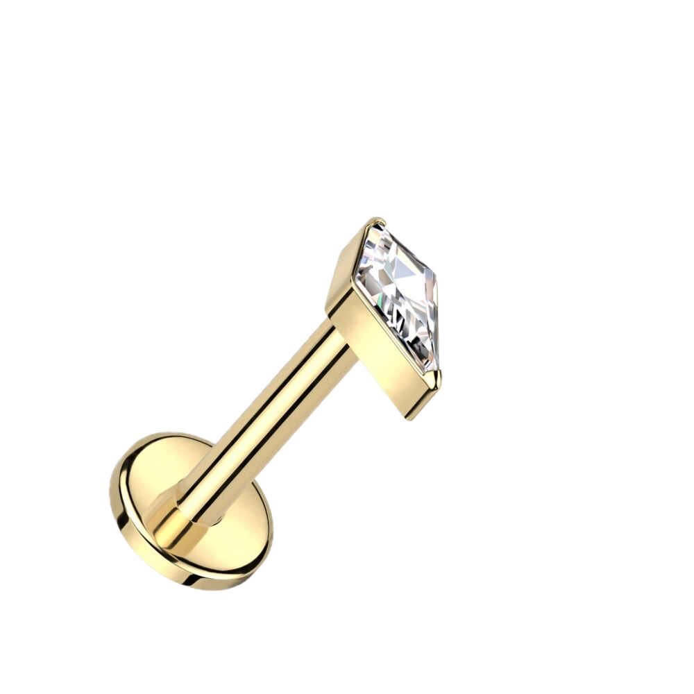 Spearhead Titanium Flatback Stud