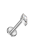Spearhead Titanium Flatback Stud